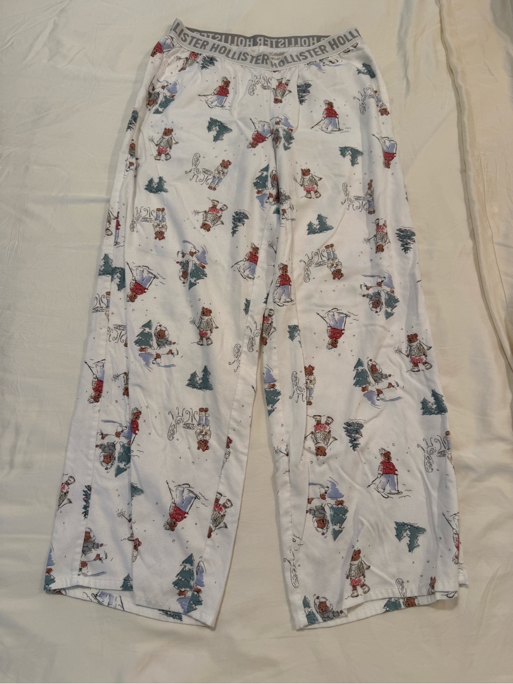Hollister White Bear & Tree Holiday Pajama Pants - Picture 2 of 3